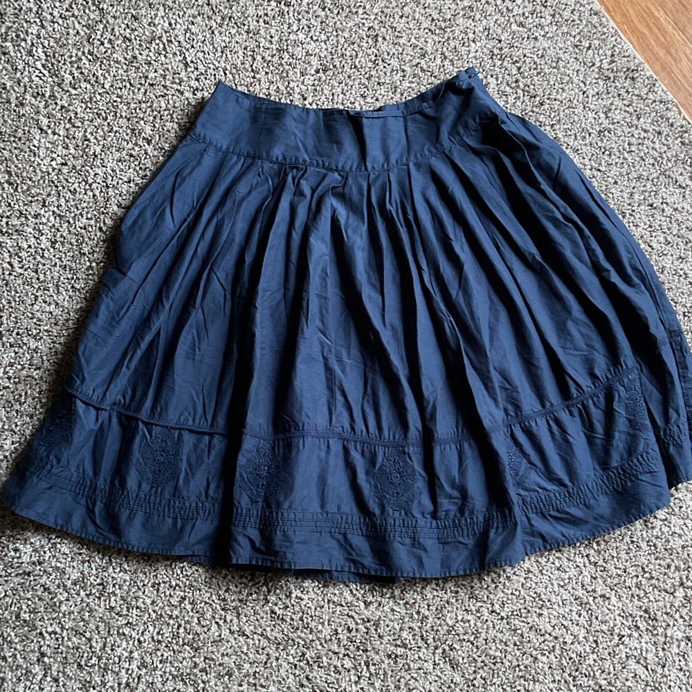 St. John's Bay Dark Blue A-Line Skirt, Size 10